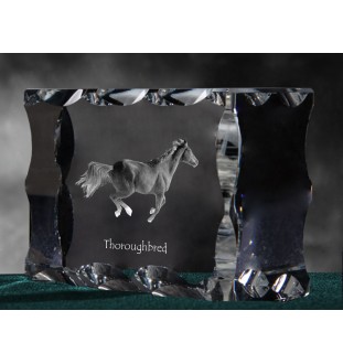 Thoroughbred - kryształ ze zdjęciem konia, szklana statuetka ze zdjęciem, wyjątkowa ramka ze zdjęciem marki Art-Dog