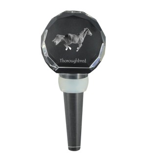 Pur-sang - Bouchon de bouteille en cristal avec cheval, bouchon de vin unique avec photo, cadeau personnalisé pour sommelier par la marque Art-Dog