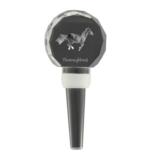 Pur-sang - Bouchon de bouteille en cristal avec cheval, bouchon de vin unique avec photo, cadeau personnalisé pour sommelier par la marque Art-Dog