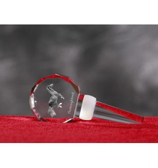 Pur-sang - Bouchon de bouteille en cristal avec cheval, bouchon de vin unique avec photo, cadeau personnalisé pour sommelier par la marque Art-Dog
