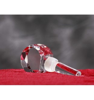 Thoroughbred - Crystal bottle stopper with horse, unique wine stopper with photo, personalised gift for sommelier by Art-Dog brand