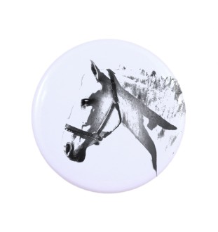 Normand espagnol - aimant avec cheval, empreinte exceptionnelle de cheval de la marque Art-Dog