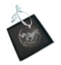 Pur-sang - boule de Noël en cristal avec une photo, photo de cheval dans le cristal, décoration personnalisée pour sapin de Noël de la marque Art-Dog