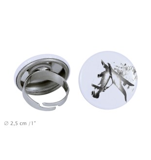 Koń hiszpańsko-normański pierścionek z koniem mały Art-Dog