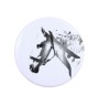 Spanischer Normanne - Magnet mit Pferd, ein einzigartiges Abdruck des Pferdes der Marke Art-Dog