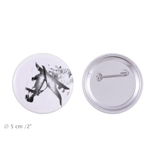 Spanischer Normanne - Magnet mit Pferd, ein einzigartiges Abdruck des Pferdes der Marke Art-Dog