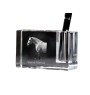 Spanish Norman - Pen stand, crystal organiser with picture of a horse, unique desk decoration by Art-Dog brand
