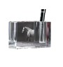 Normand espagnol - Porte-stylos, organiseur en cristal avec image d'un cheval, décoration de bureau unique par la marque Art-Dog