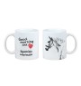 Spanischer Normanne - Tasse mit Hund, personalisierte Tasse mit Druck, klassisches Geschenk für jeden von der Marke Art-Dog.