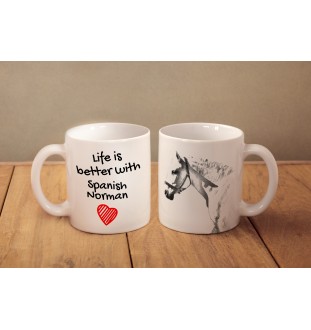 Koń hiszpańsko-normański kubek z koniem life is better Art-Dog