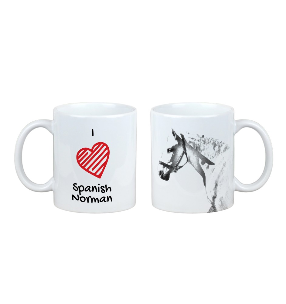 Spanish Norman - cup with a horse, cute cup with graphics, a gift with your photo from the Art-Dog brand