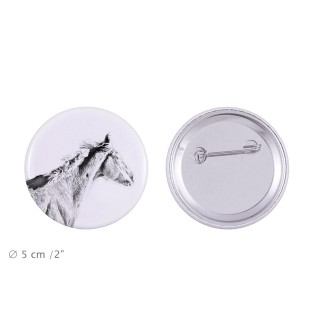 Vollblut - Magnet mit Pferd, ein einzigartiges Abdruck des Pferdes der Marke Art-Dog