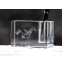 Thoroughbred - Pen stand, crystal organiser with picture of a horse, unique desk decoration by Art-Dog brand