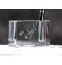 Thoroughbred - Pen stand, crystal organiser with picture of a horse, unique desk decoration by Art-Dog brand