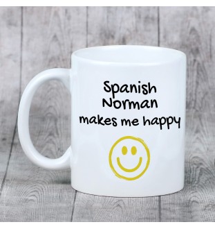 Spanish Norman - cup with a horse, a cheerful cup for a dog lover, a personalized gift from the Art-Dog brand