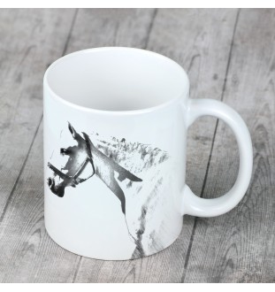 Spanish Norman - cup with a horse, a cheerful cup for a dog lover, a personalized gift from the Art-Dog brand