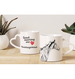 Pur-sang - tasse avec chien, une tasse adorable avec une anse en forme de cœur, un cadeau universel de la marque Art-Dog