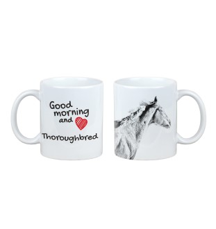 Vollblut - Tasse mit Hund, personalisierte Tasse mit Druck, klassisches Geschenk für jeden von der Marke Art-Dog.