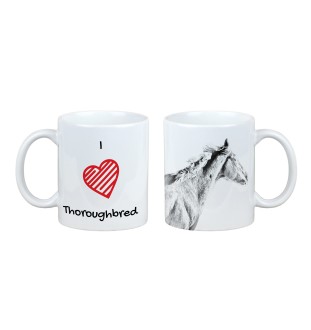 Pur-sang - tasse avec un cheval, une tasse charmante avec une illustration, un cadeau avec votre photo de la marque Art-Dog