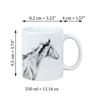 Vollblut - Tasse mit Pferd, niedliche Tasse mit Grafik, Geschenk mit Ihrem Foto von der Marke Art-Dog