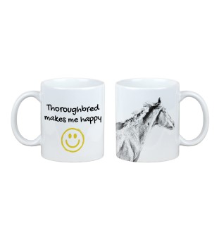 Thoroughbred - cup with a horse, a cheerful cup for a dog lover, a personalized gift from the Art-Dog brand