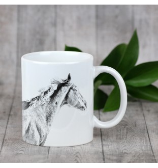 Pur-sang - tasse avec un cheval, une tasse joyeuse pour les amoureux des chiens, un cadeau personnalisé de la marque Art-Dog