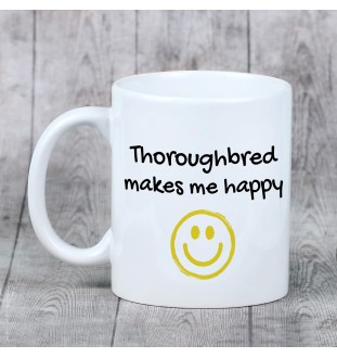 Pur-sang - tasse avec un cheval, une tasse joyeuse pour les amoureux des chiens, un cadeau personnalisé de la marque Art-Dog