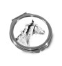 Pur-sang - miroir de poche avec cheval, miroir personnalisé pour sac à main, miroir compact avec impression de la marque Art-Dog