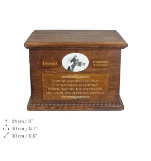 Paint Horse américain - urne pour les cendres d'un cheval, urne personnalisée avec une photo, grande boîte pour les cendres de cheval de la marque Art-Dog