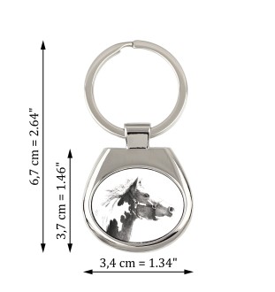 American Paint Horse - Schlüsselanhänger mit Pferd, Anhänger mit Aufdruck, personalisierter Anhänger der Marke Art-Dog