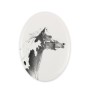 American Paint Horse - commemorative plaque with a photo of a horse, tombstone plaque with a print, personalized oval plaque by Art-Dog brand