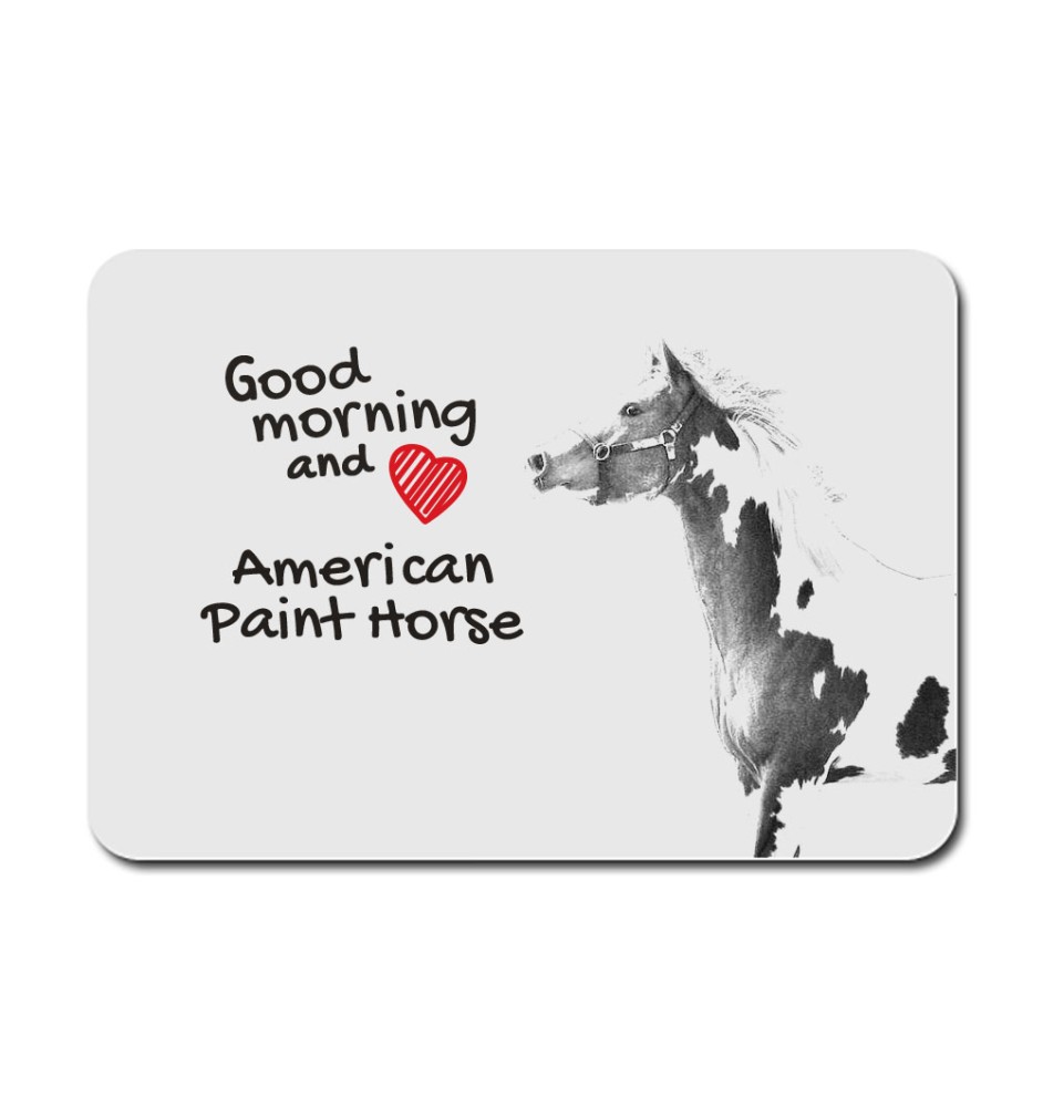 American Paint Horse - Mauspad mit Druck, personalisiertes Mauspad mit Pferd, einzigartiges Gadget für Büroangestellte von Art-Dog.