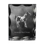American Paint Horse - crystal with a picture of a horse, glass statuette with a picture, unique frame with a picture from Art-Dog brand