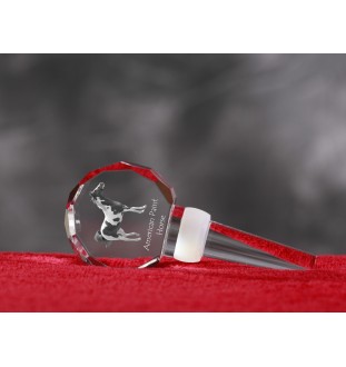 Paint Horse américain - Bouchon de bouteille en cristal avec cheval, bouchon de vin unique avec photo, cadeau personnalisé pour sommelier par la marque Art-Dog
