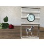 Paint Horse américain - horloge en verre avec photo, photo de cheval dans un cristal, horloge de bureau personnalisée de la marque Art-Dog