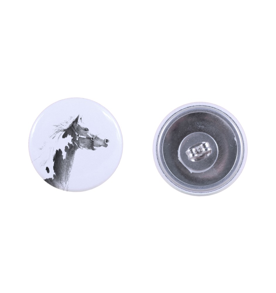 American Paint Horse - earrings your photo, handmade, jewelry handcrafted by Art-Dog brand
