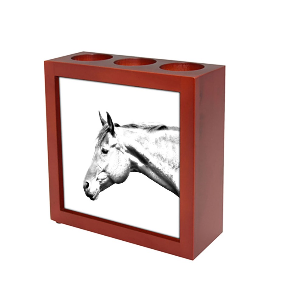 American Quarter Horse - pen holder with a horse, desk organizer with a print, personalized desk decoration from the Art-Dog brand
