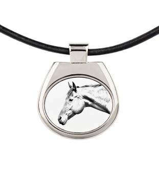 American Quarter Horse - horse necklace, personalized pendant with a photo, unique necklace for women and men by Art-Dog brand
