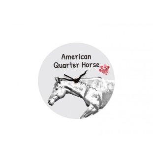 Koń American Quarter zegar ze zdjęciem konia Art-Dog