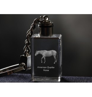 Quarter Horse américain - Pendentif en cristal avec photo de cheval, pendentif lumineux, cadeau unique de la marque Art-Dog