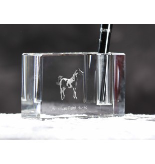 Koń American Paint penholder kryształowy z koniem Art-Dog