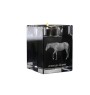 Amerikanisches Quarter Horse - Kerzenhalter mit Bild eines Pferdes, Teelichthalter aus Kristall, personalisiertes Geschenk der Marke Art-Dog