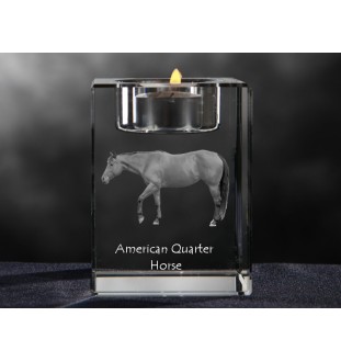 Koń American Quarter świecznik kryształowy z koniem Art-Dog