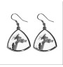 Paint Horse américain - boucles d'oreilles avec un cheval, boucles d'oreilles pendantes avec une image, bijoux personnalisés avec l'impression de la marque Art-Dog