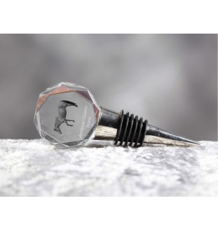 American Quarter Horse - Bottle stopper, crystal wine stopper with picture of a horse, personalised gift for bartender by Art-Dog brand