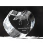 Quarter Horse américain - une photo de cheval dans un cristal, un cœur en cristal, un cadre exceptionnel avec une photo de la marque Art-Dog