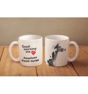 American Paint Horse - Tasse mit Hund, personalisierte Tasse mit Druck, klassisches Geschenk für jeden von der Marke Art-Dog.