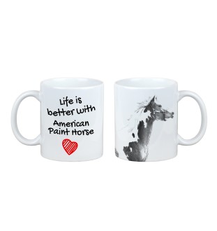 American Paint Horse - mug with a horse, mug with a photo, personalized gift from the Art-Dog brand