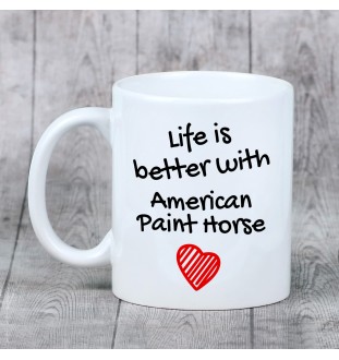 Paint Horse américain - tasse avec un cheval, tasse avec une photo, cadeau personnalisé de la marque Art-Dog