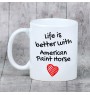 American Paint Horse - Tasse mit Pferd, Tasse mit Bild, personalisiertes Geschenk der Marke Art-Dog